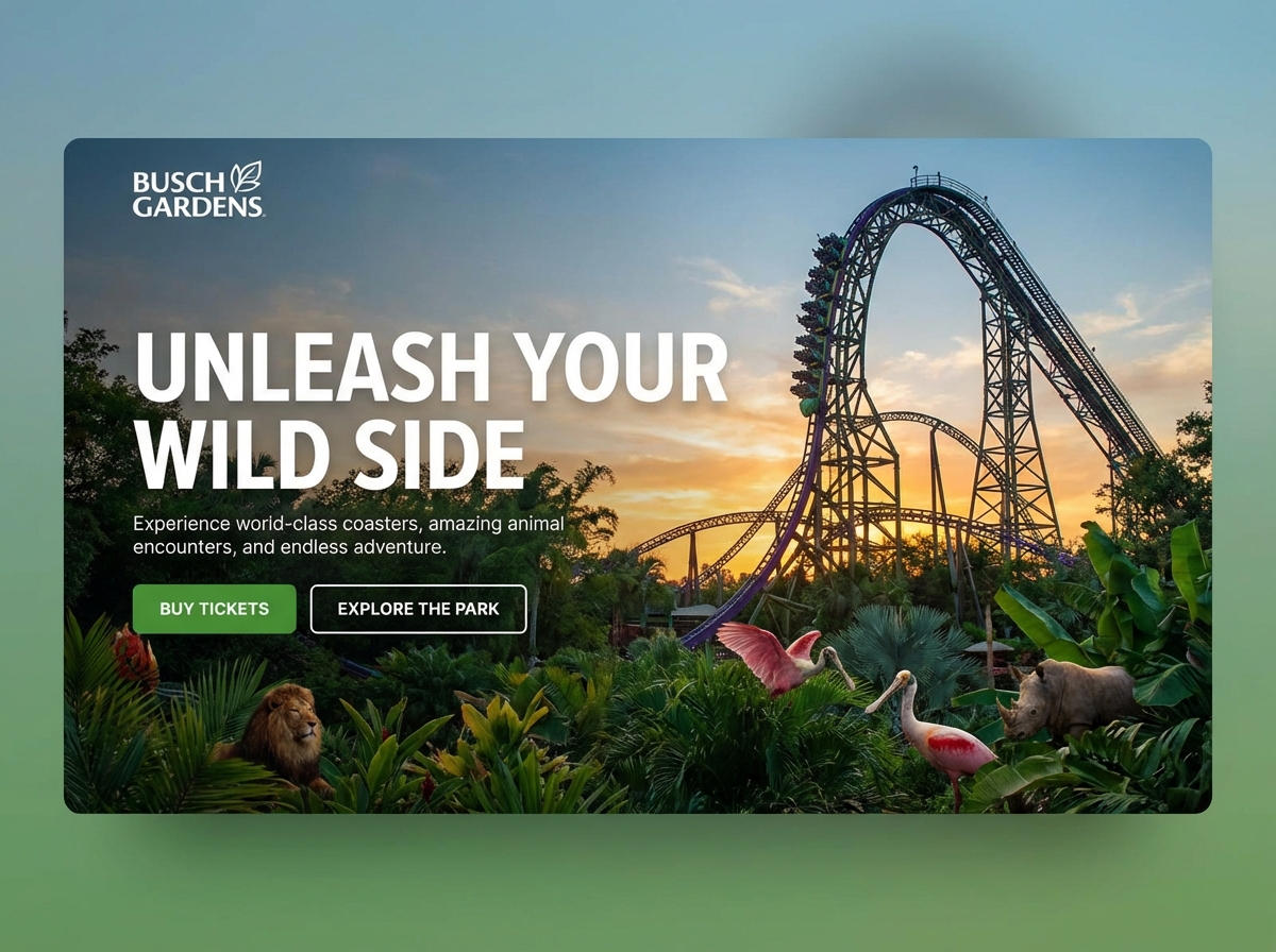 Build Your Dream Busch Gardens Fan Website website preview