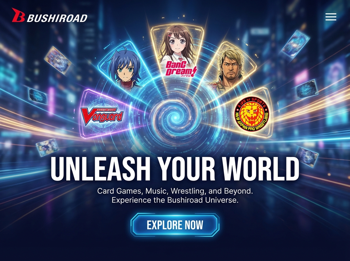 Build Your Fan Hub with Grigora's Bushiroad Website Builder website preview