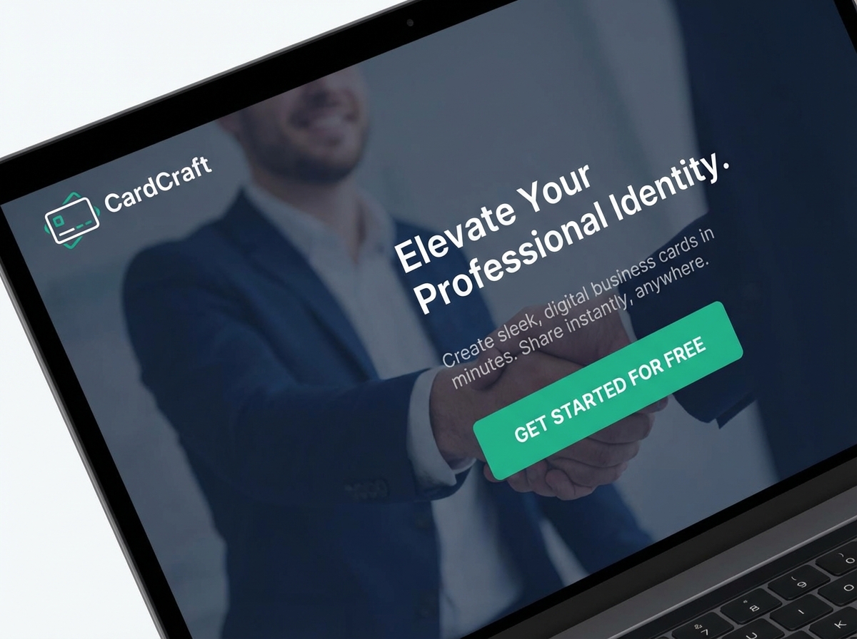 Design Your Professional Business Card Website website preview
