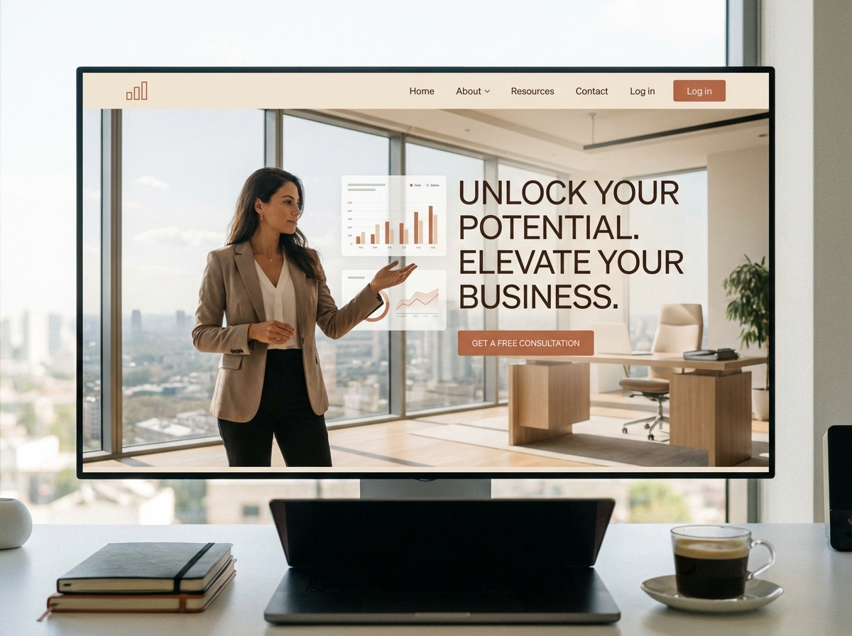 Build a Professional Website for Your Consulting Business website preview