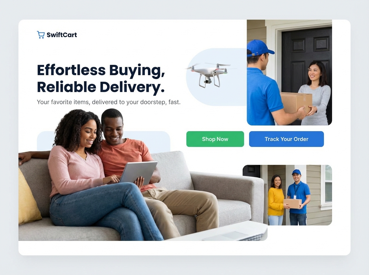 Create a 'Buy & Deliver From' Service Page | AI Builder website preview