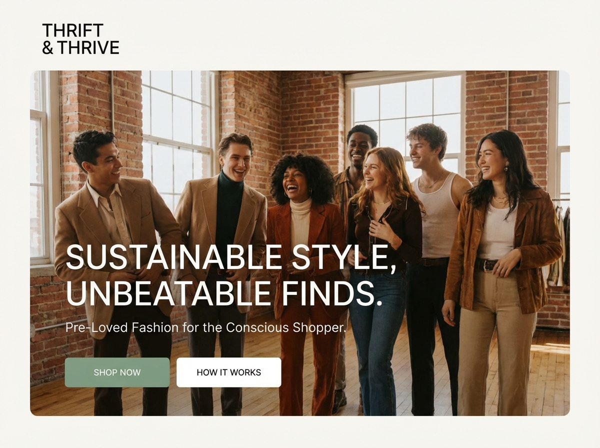 Build Your Thriving Online Thrift Store website preview