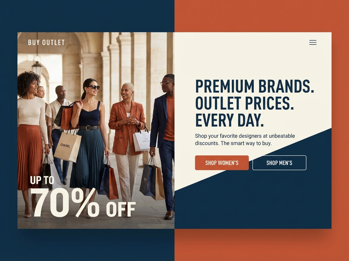 Build Your Outlet Website with Grigora website preview