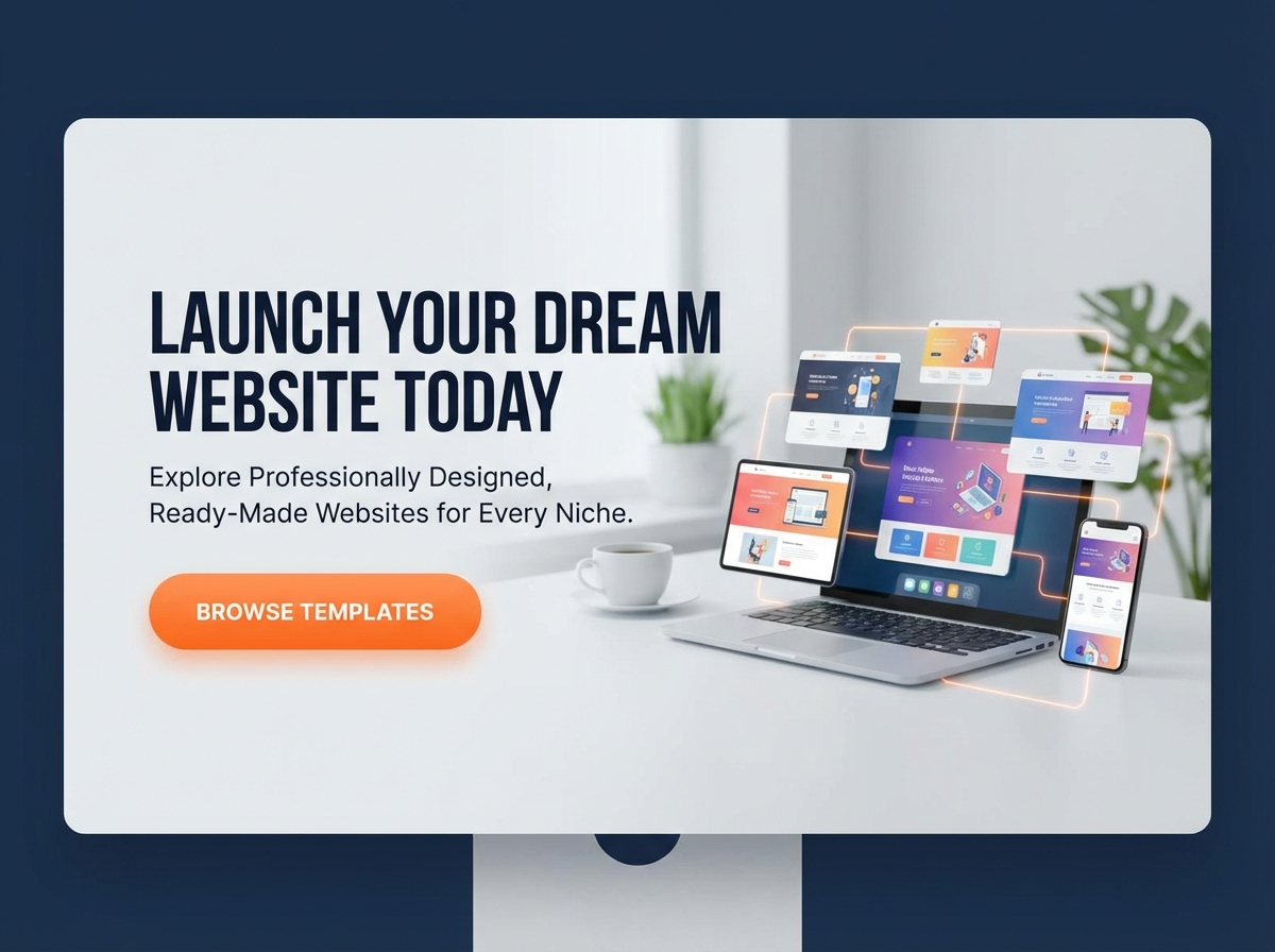 Launch Faster: Buy Ready Made Websites, Fully Customizable website preview