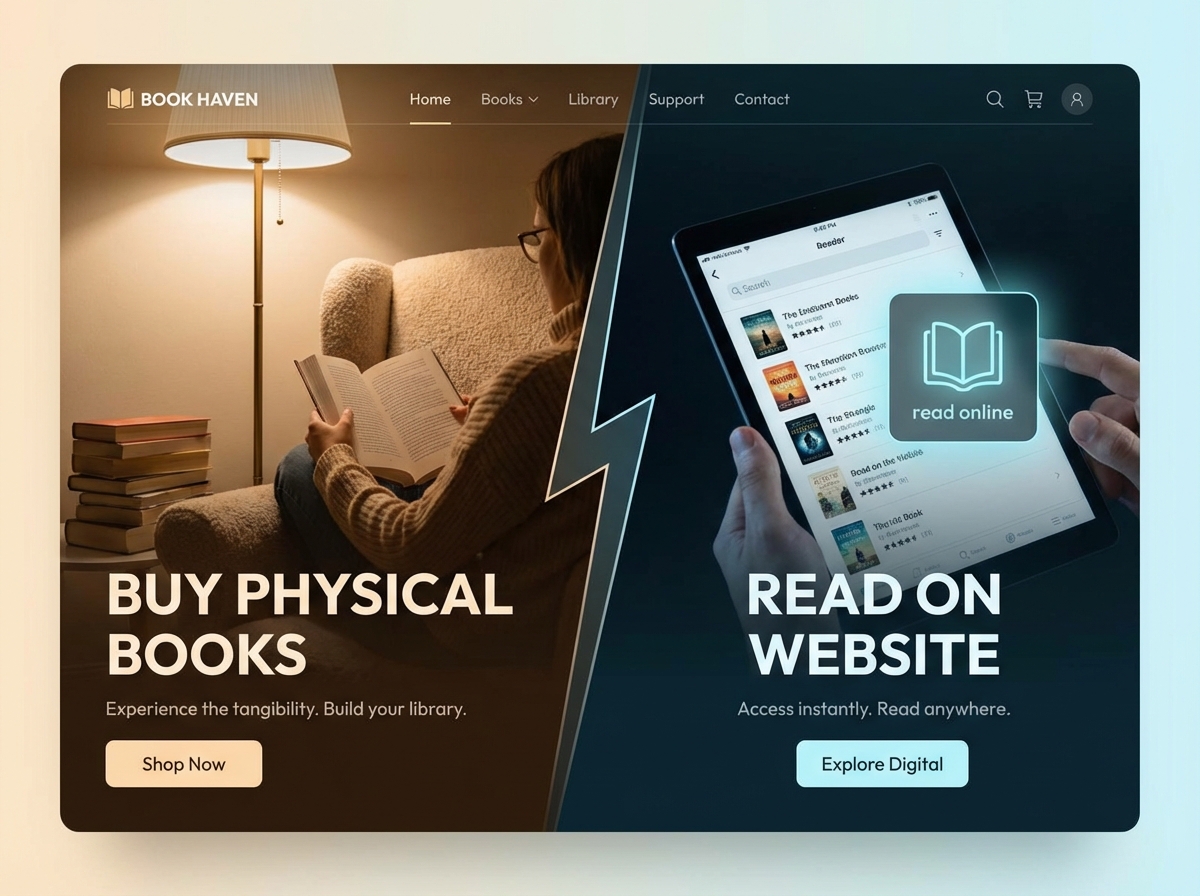 Build a 'Buying Books vs. In' Comparison Site | AI Builder website preview