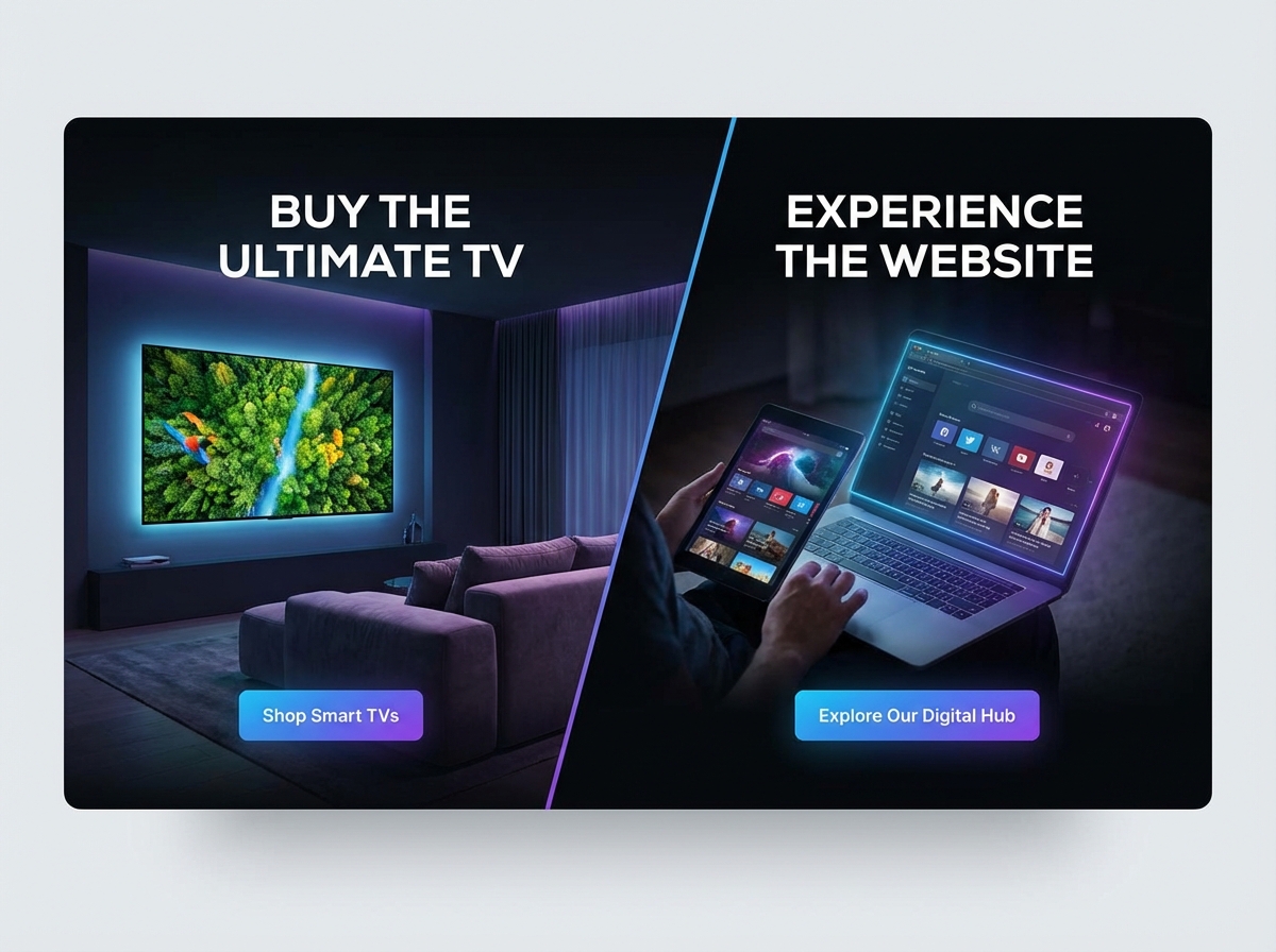 Deciding on Your Next TV? Stop Guessing, Start Smart. website preview