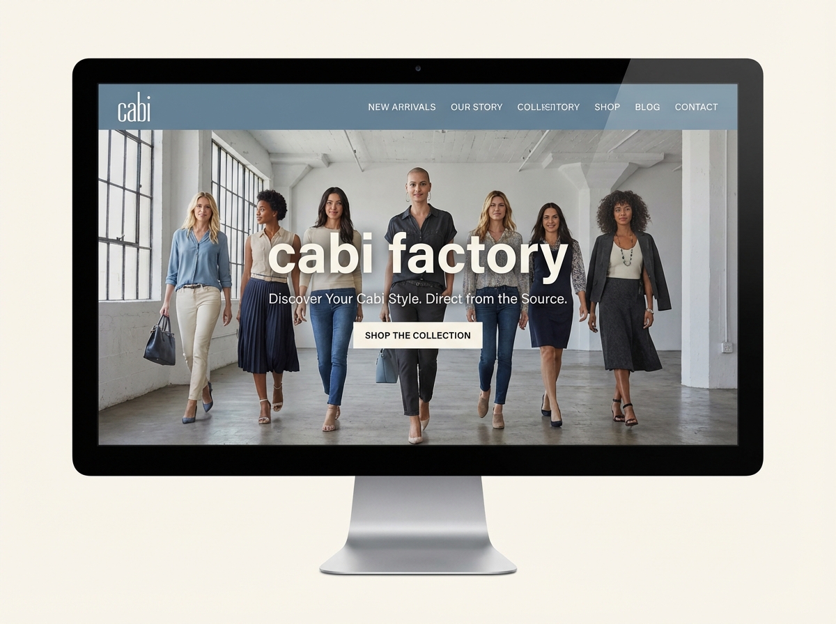 Build Your Premier Online Cabi Factory website preview