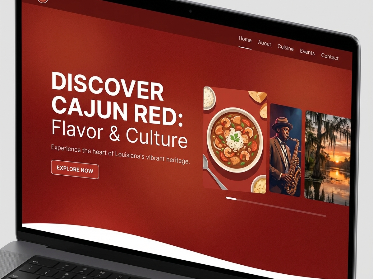 Unleash Vibrant Websites with Your Favorite, Custom-Crafted <span class="gradient-text">Cajun Red Color</span> website preview
