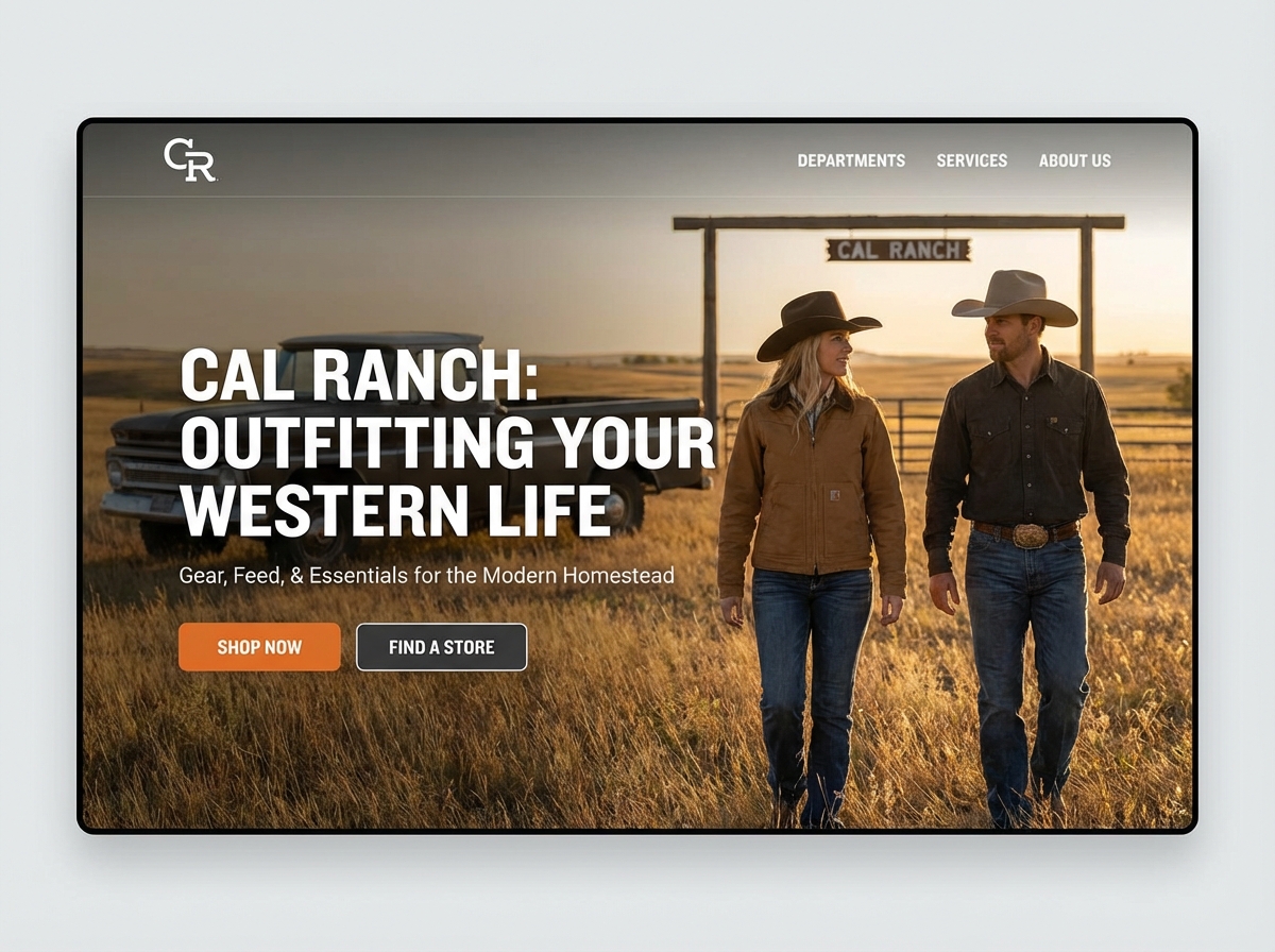 Build Your Powerful Cal Ranch Website Today website preview