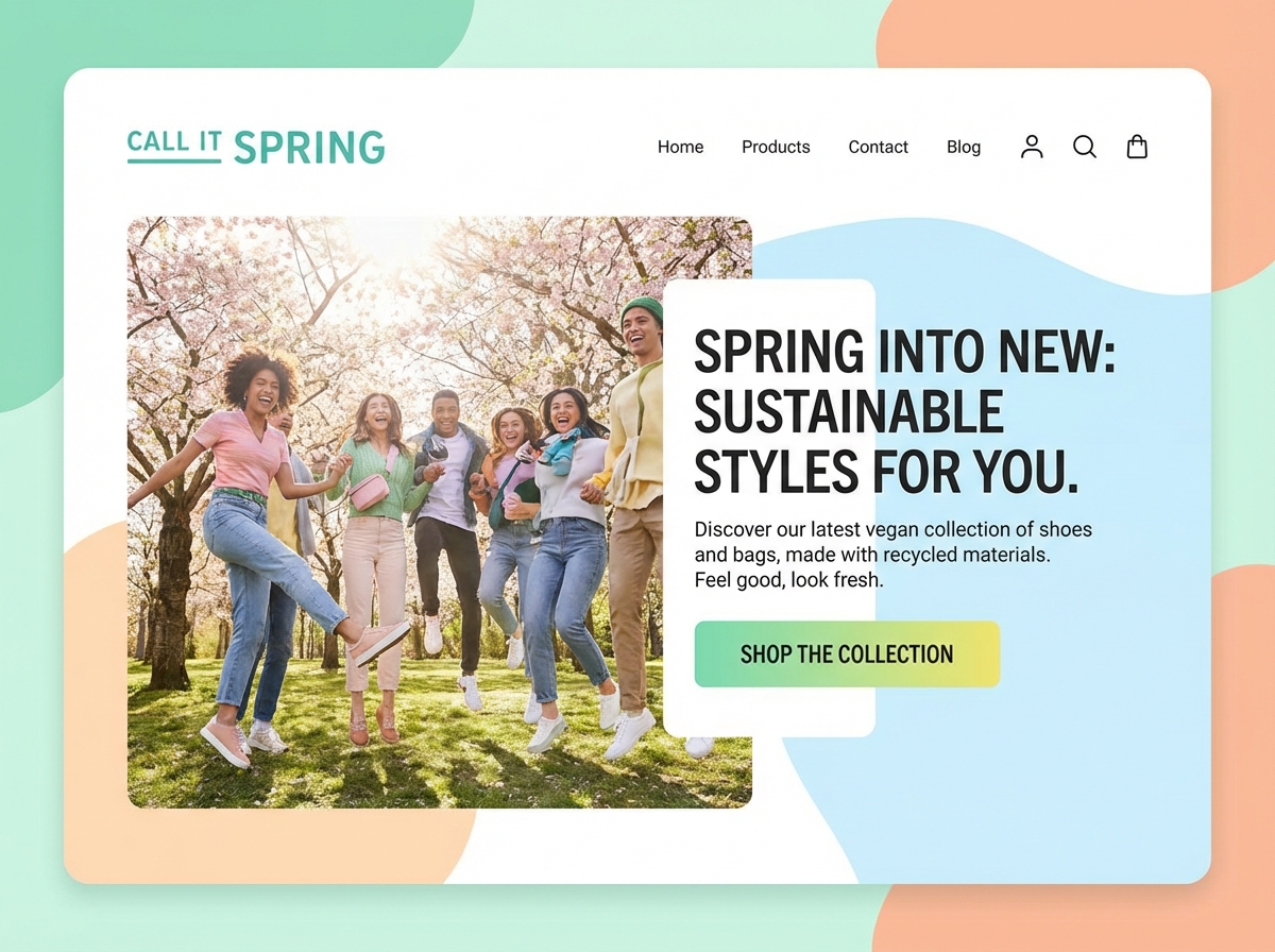 Unleash Your Style with a stunning Call It Spring Website website preview