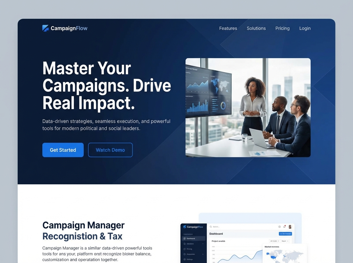 Build High-Performing Campaigns with Grigora's Website Builder website preview