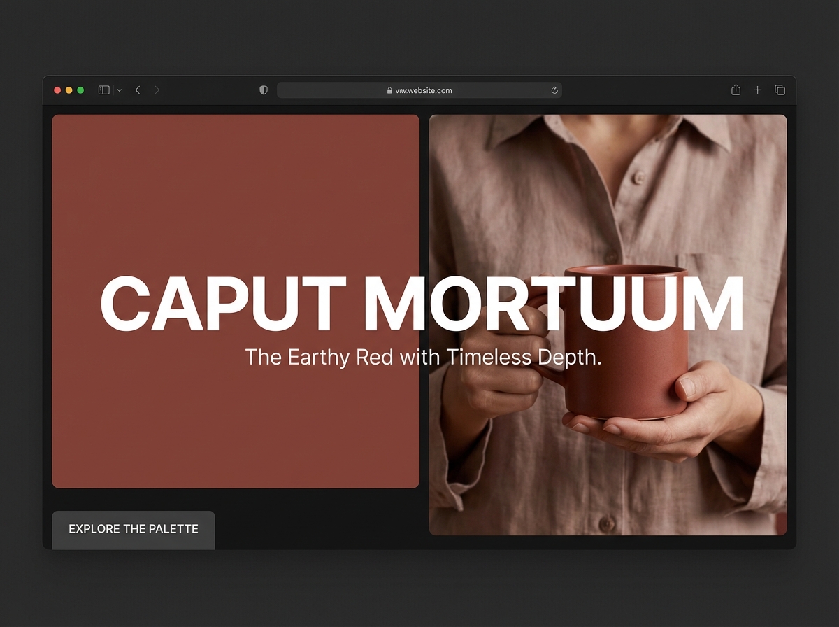 Unearth the Richness of Your Caput Mortuum Color Palette website preview