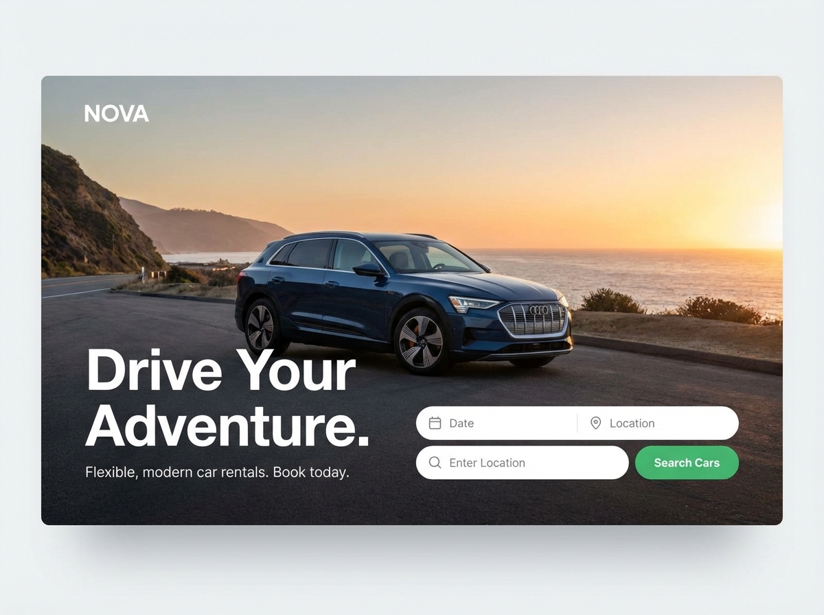 Build Your Own Car Rental Website Today website preview