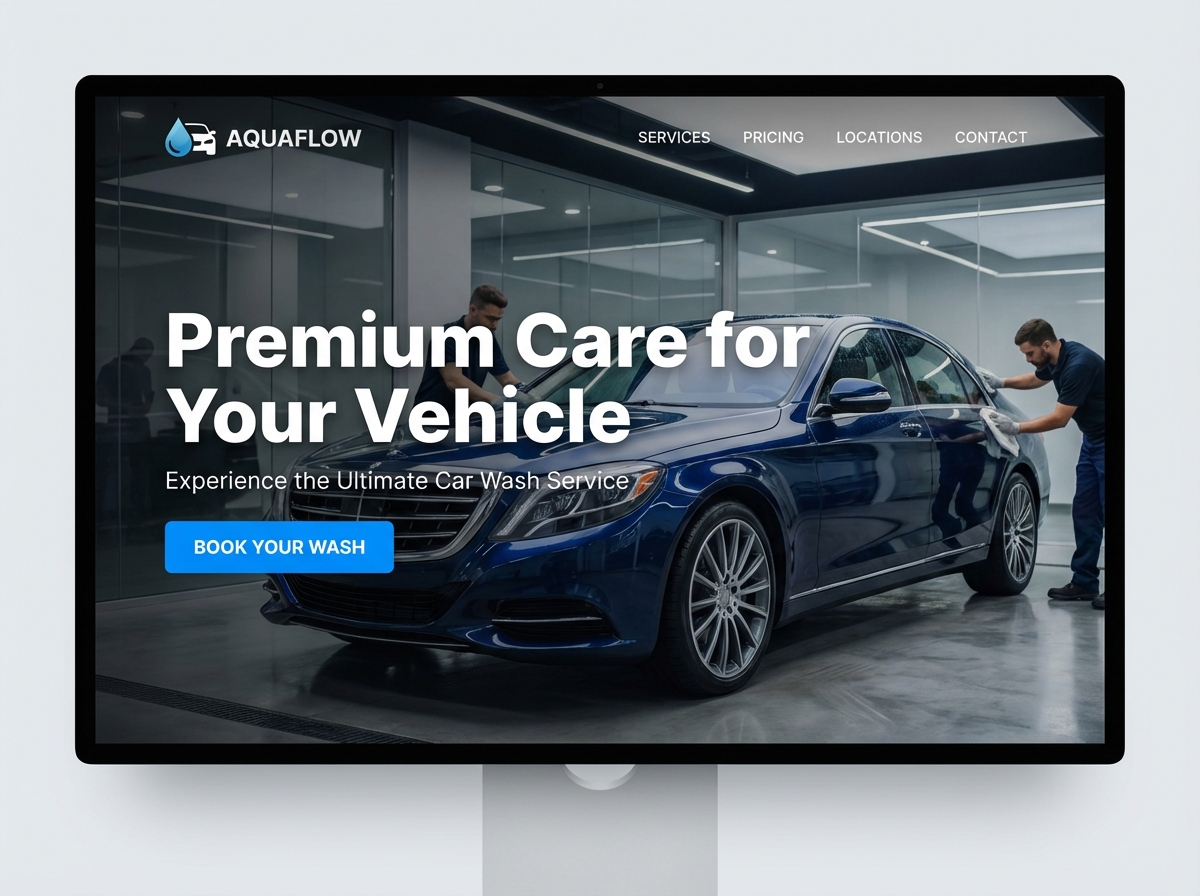 Build Your Premier Car Wash Services Website website preview