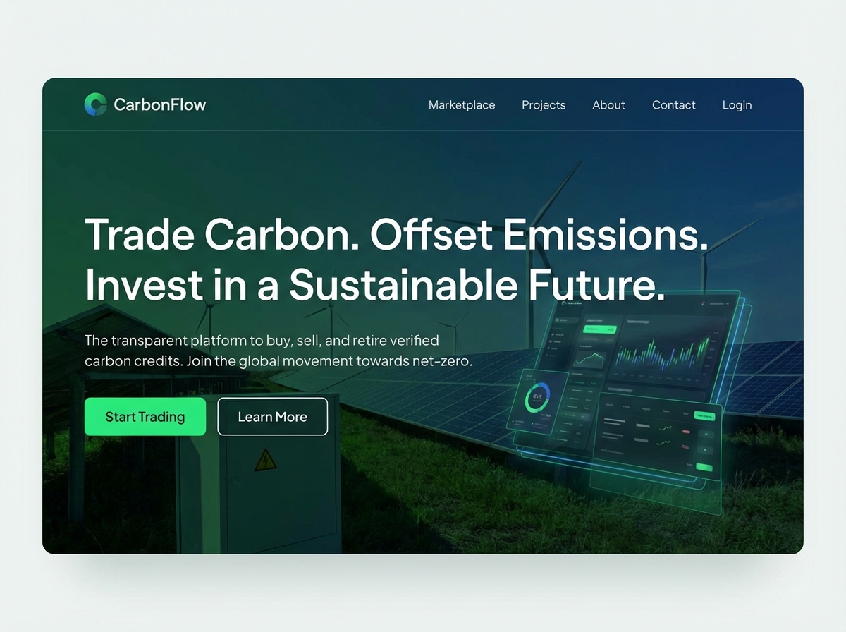 Build Your Carbon Credit Trading Platform website preview