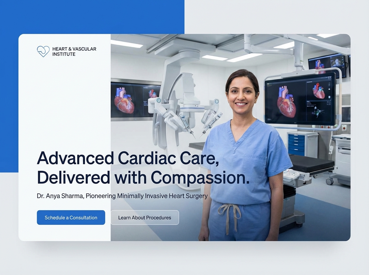 Build a Professional Cardiac Surgeon Website website preview
