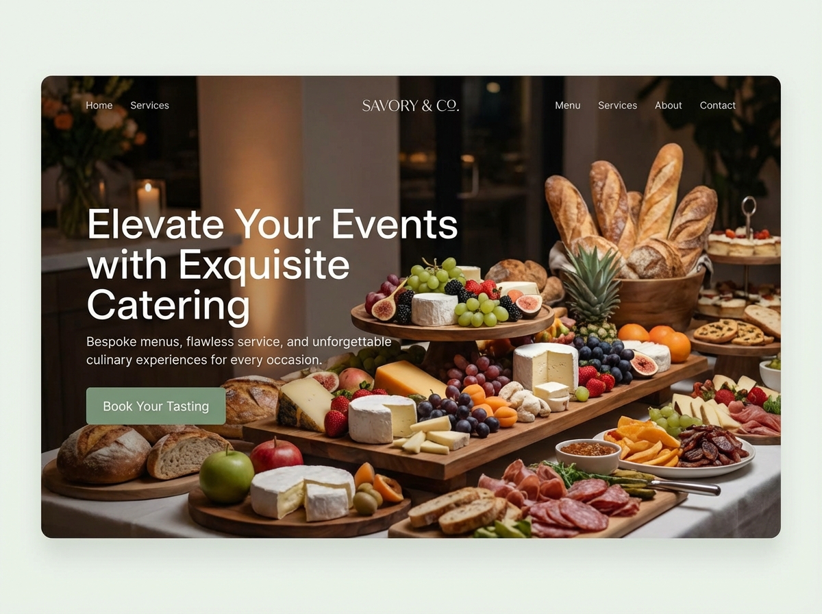 Build Your Perfect Catering Website website preview