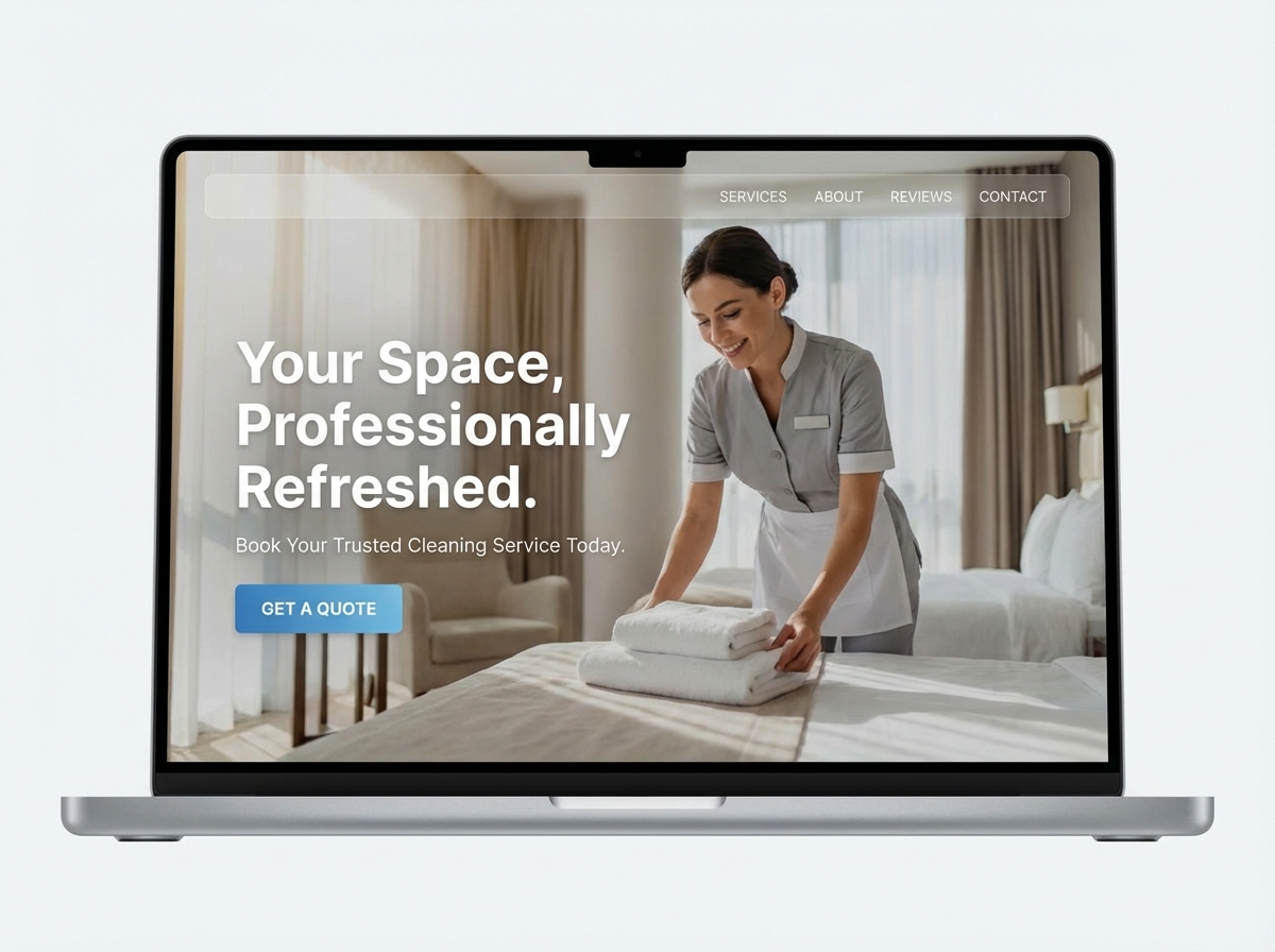 Build Your Professional Chambermaid Website Today website preview