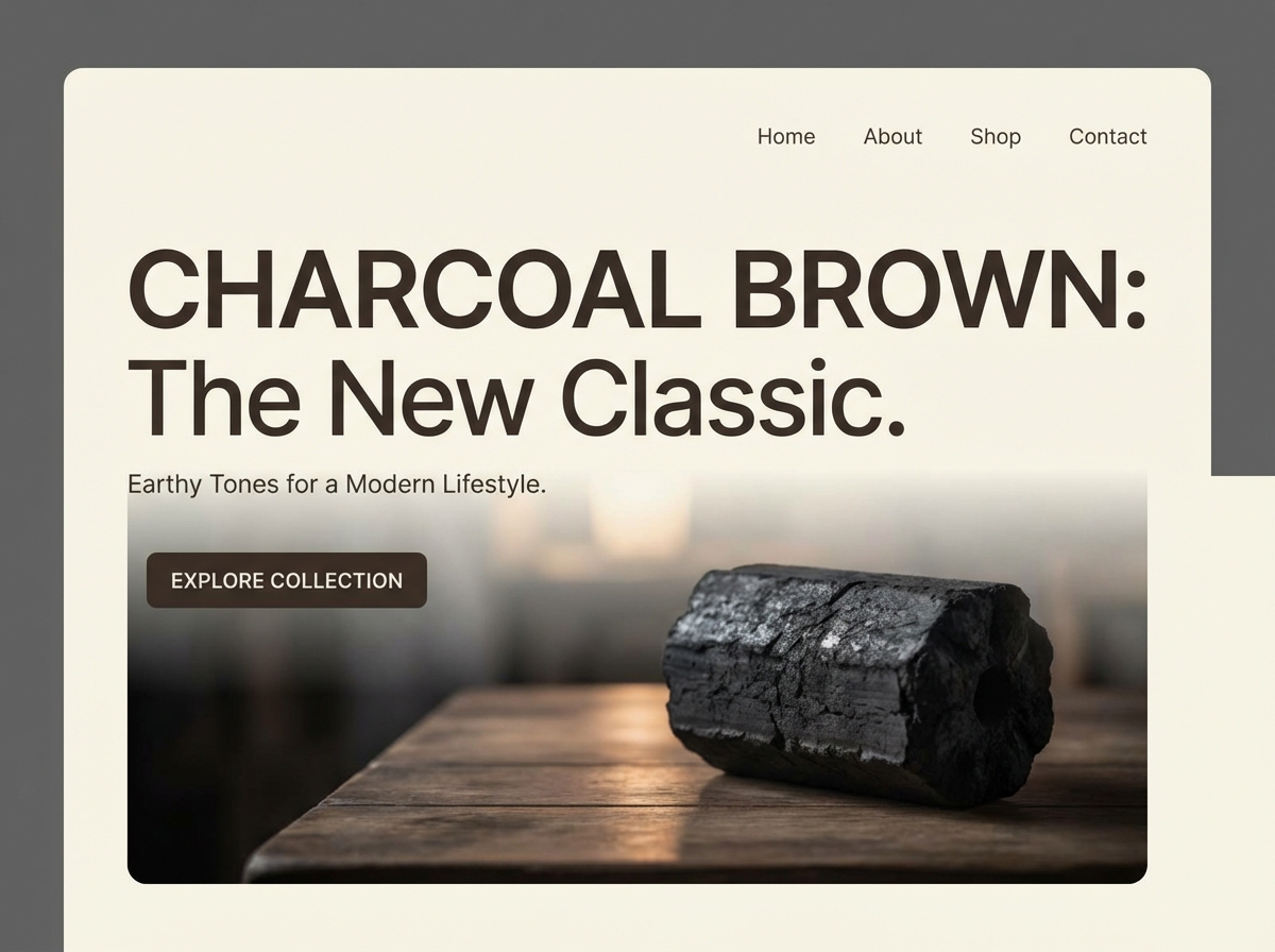 Unleash Sophistication with a Charcoal Brown Website website preview