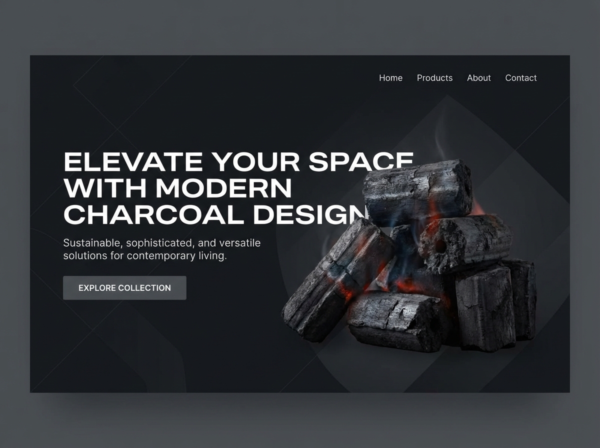 Mastering the Art of Charcoal Color Websites website preview