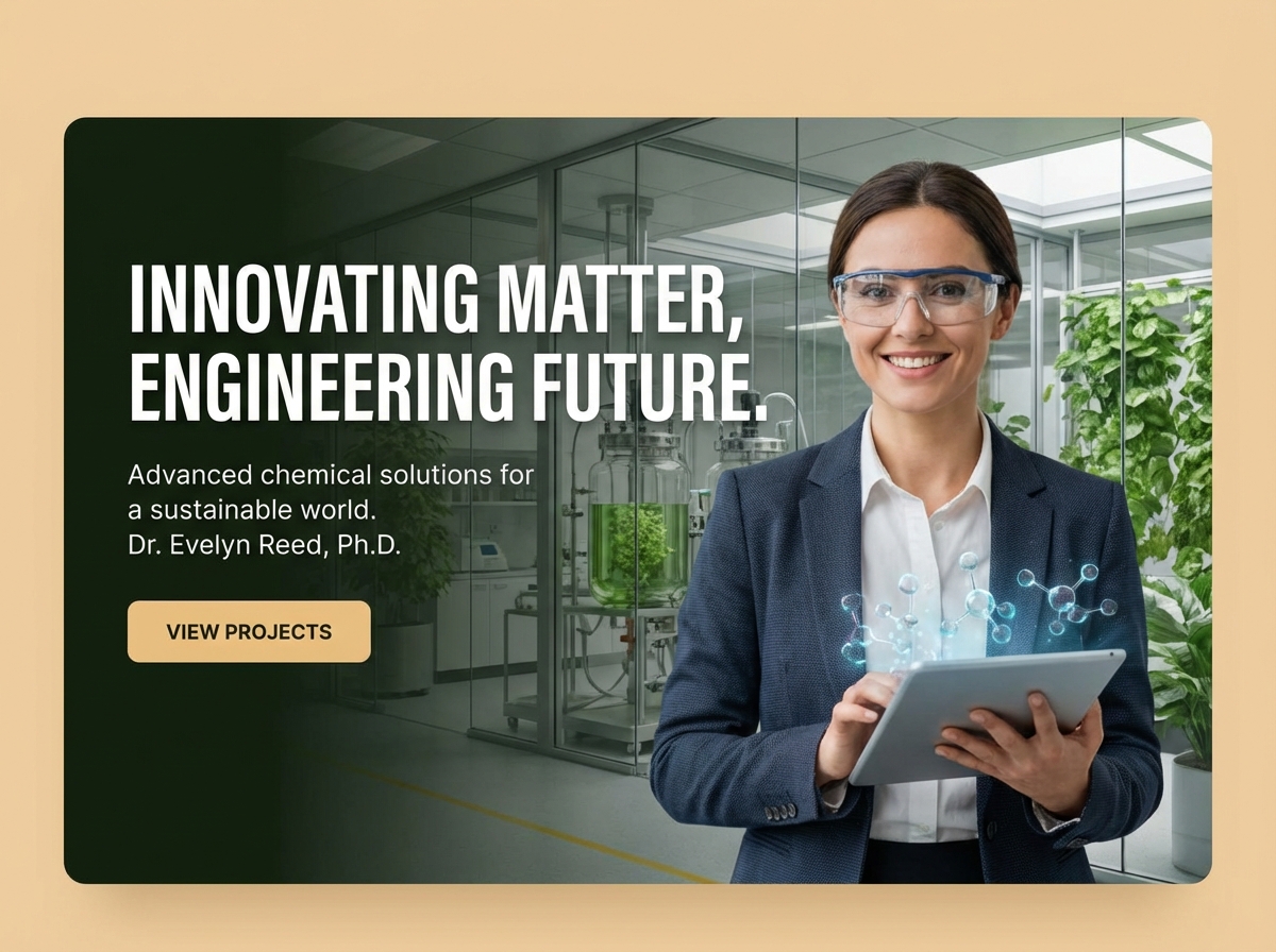 Build Your Professional Chemical Engineer Portfolio website preview