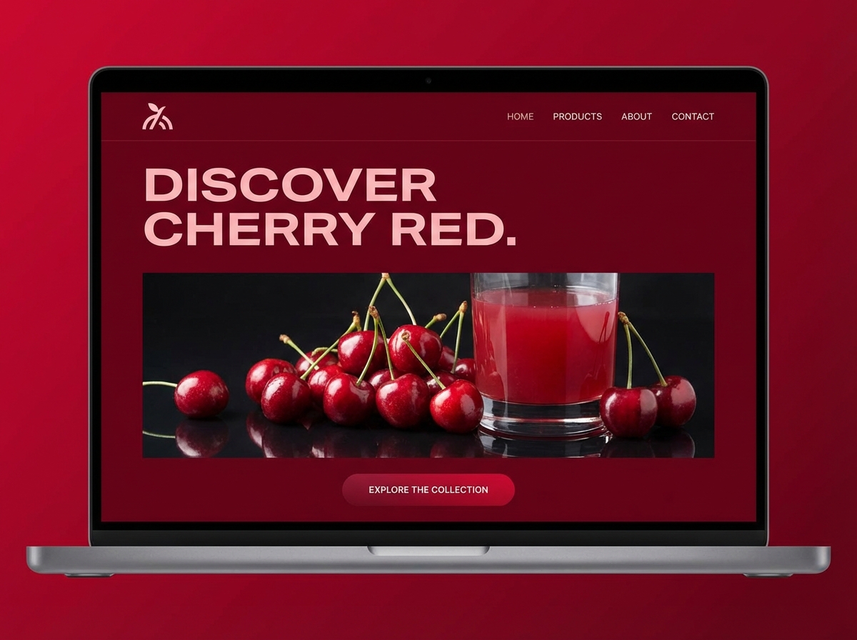 Unleash the Power of Striking Cherry Red Color Websites website preview