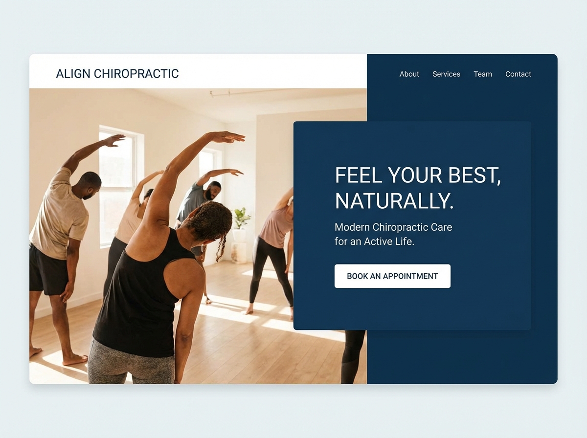 Build Your Premier <gradient>Chiropractic Office</gradient> Website website preview