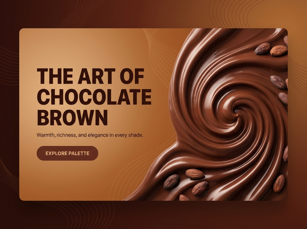 Mastering the Richness of Chocolate Brown Color Palettes website preview