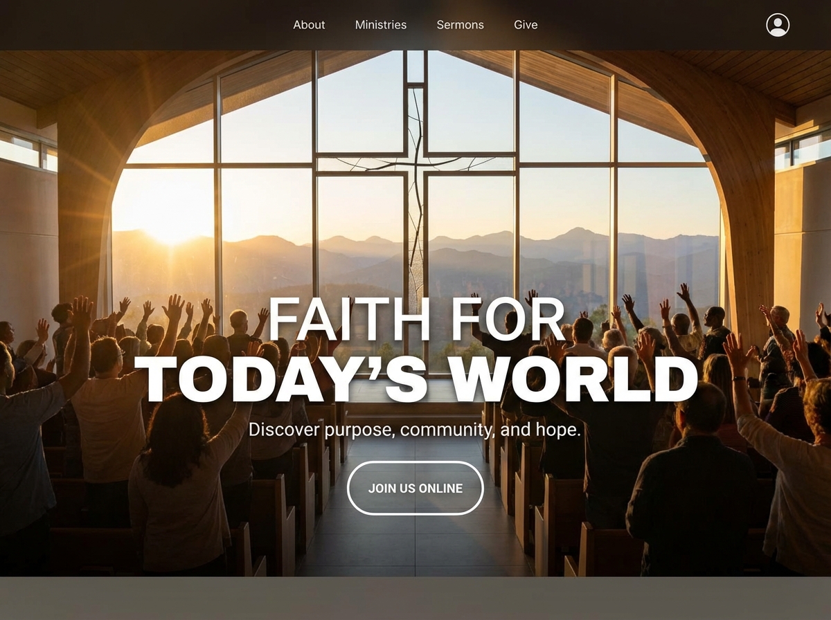 Build a Powerful Online Hub for Your Christian Community website preview
