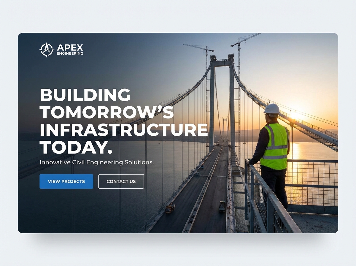 Build Your Professional Civil Engineering Website website preview