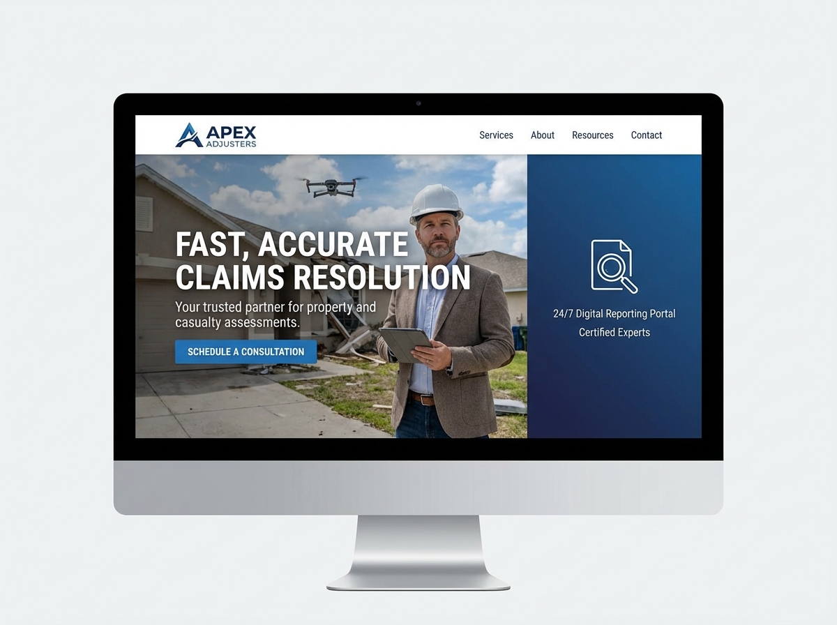 Build a Powerful Online Presence for Your Claims Adjuster Business website preview