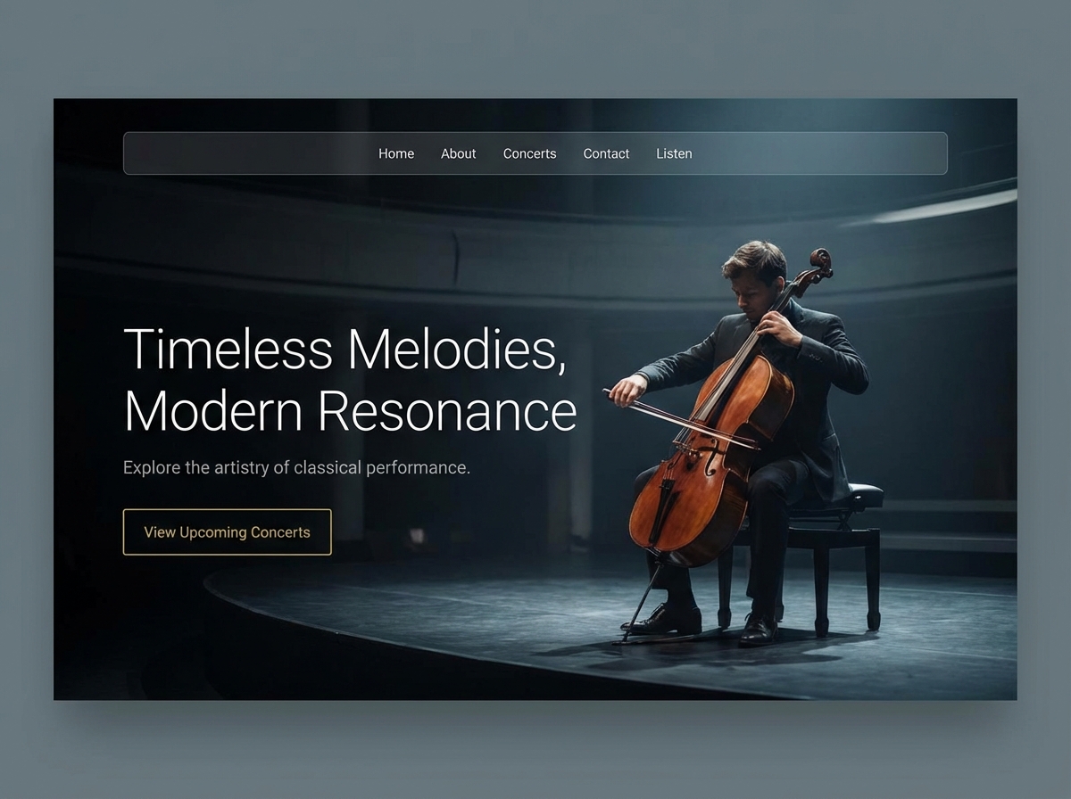 Showcase Your Talent with a Stunning Website for Classical Musicians website preview