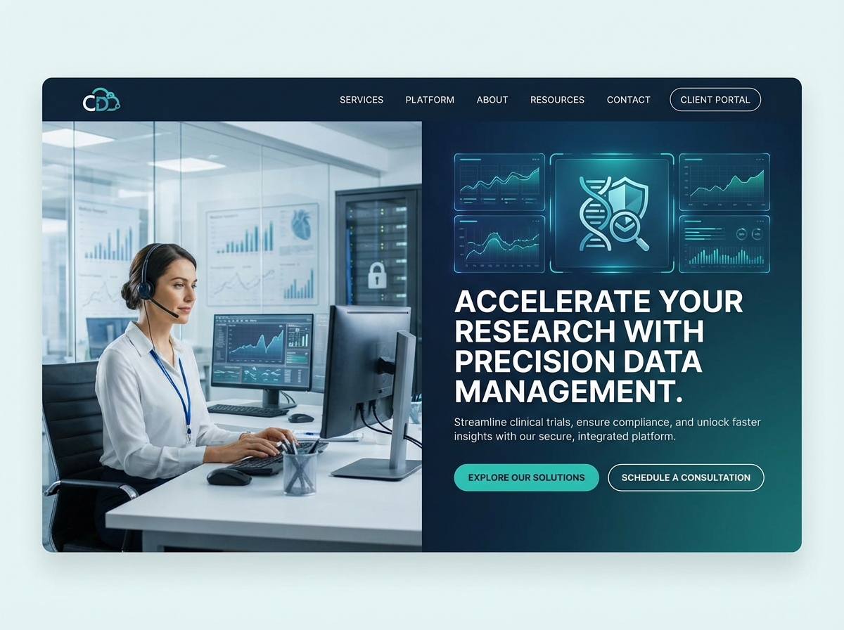 Build Your Professional Clinical Data Manager Portfolio website preview