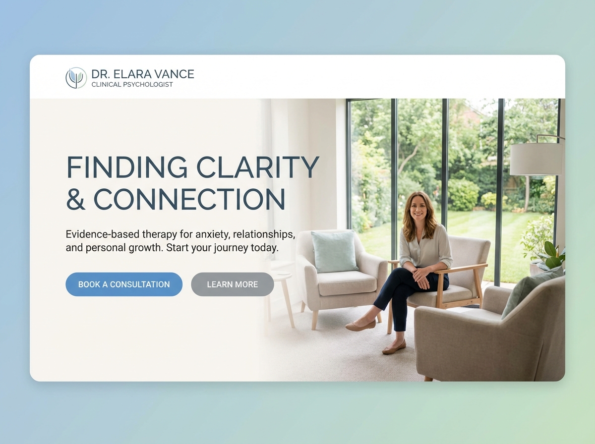 Build Your Professional Clinical Psychologist Website website preview