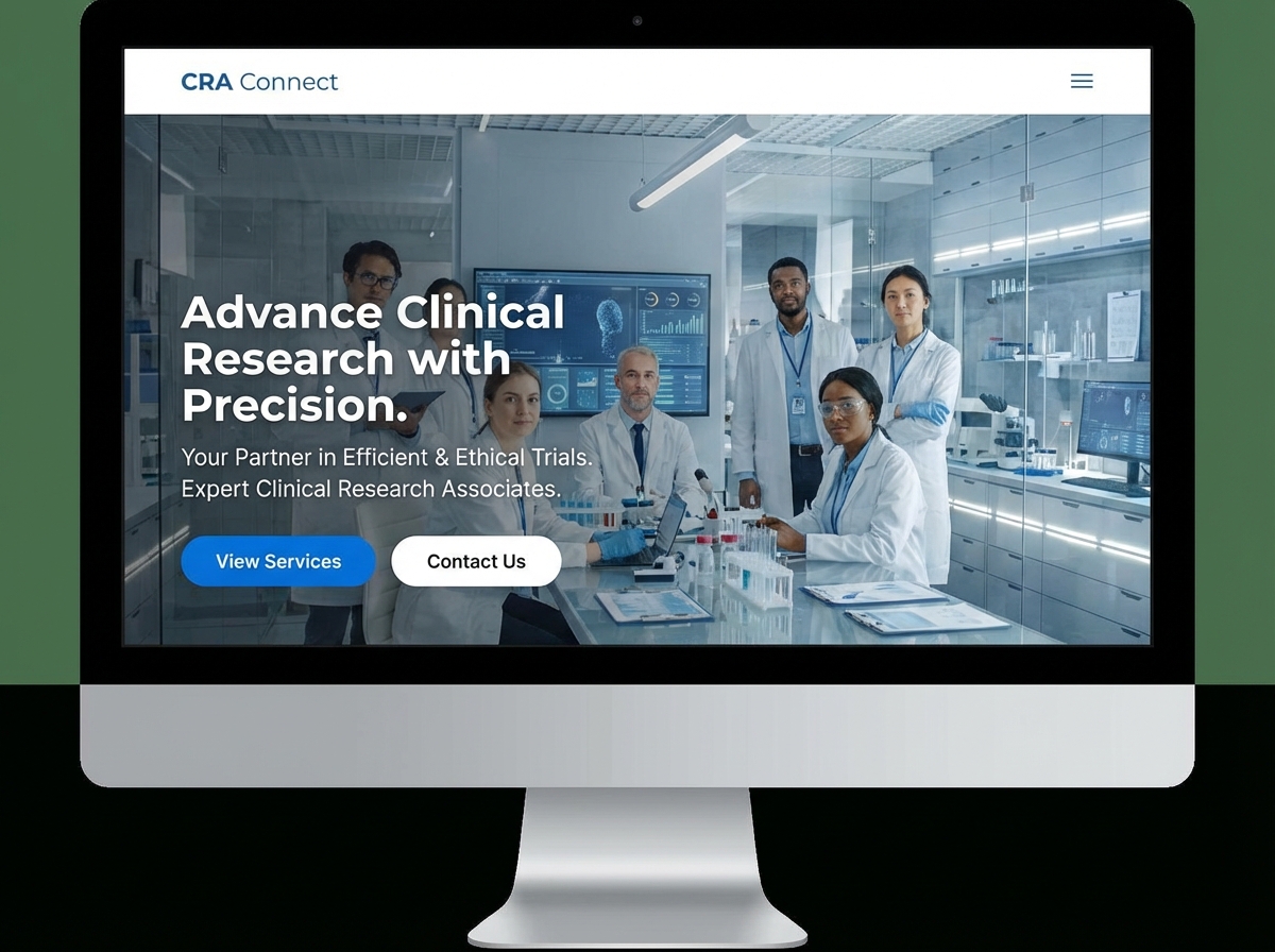 Build Your Professional Clinical Research Associate Portfolio website preview