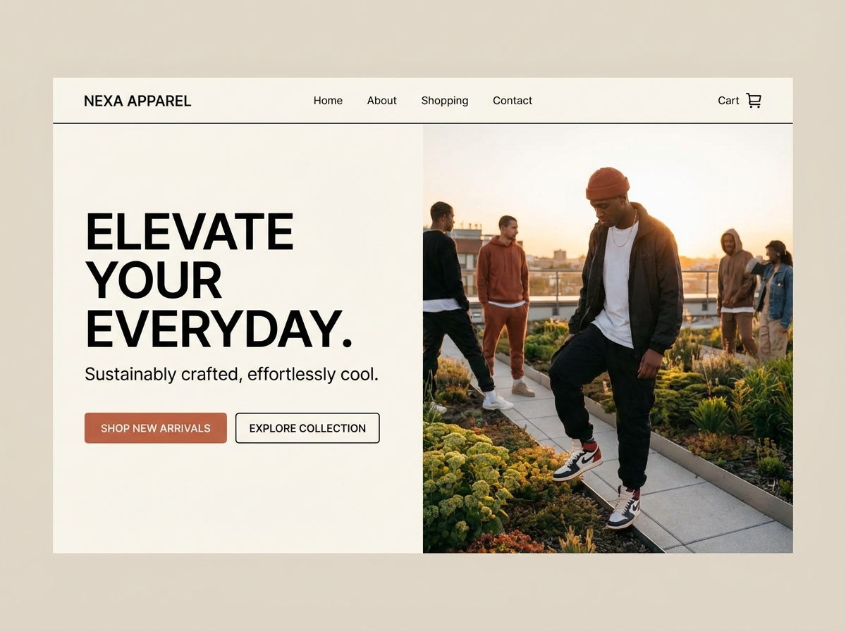 Launch Your Stunning Online Clothing Store Today website preview