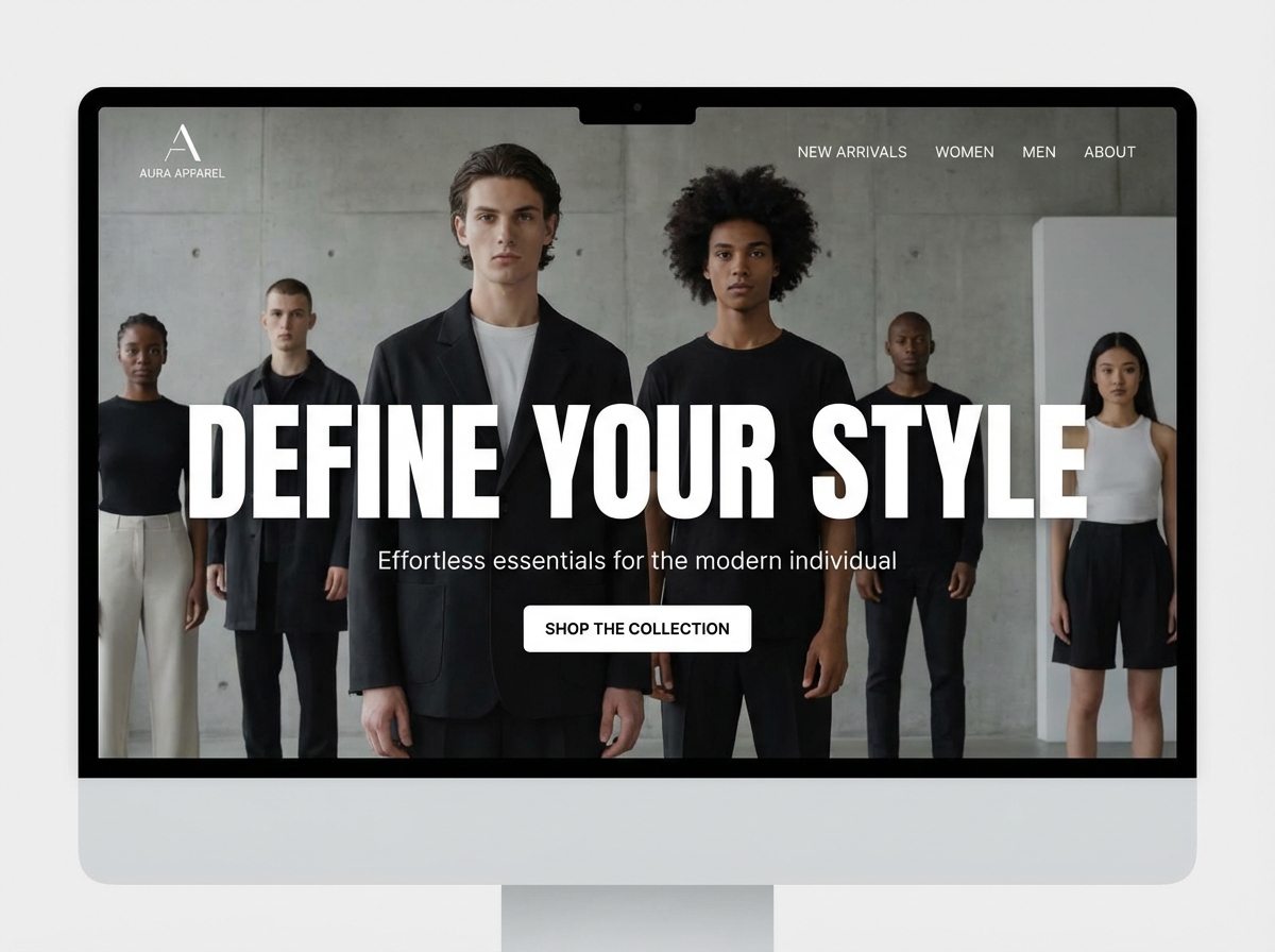 Launch Your Stunning Clothing Line Website website preview
