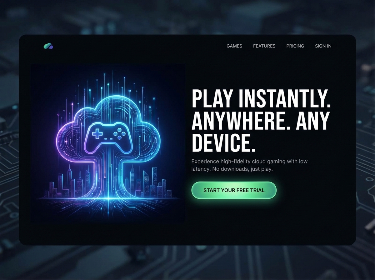 Build Your Cloud Gaming Platform with Grigora website preview