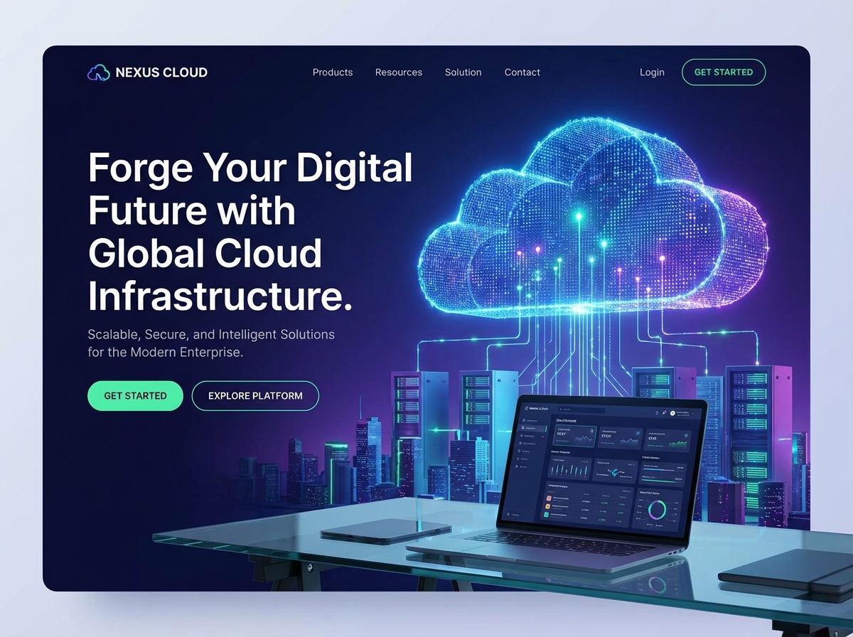 Build and Scale with Advanced Cloud Infrastructure website preview