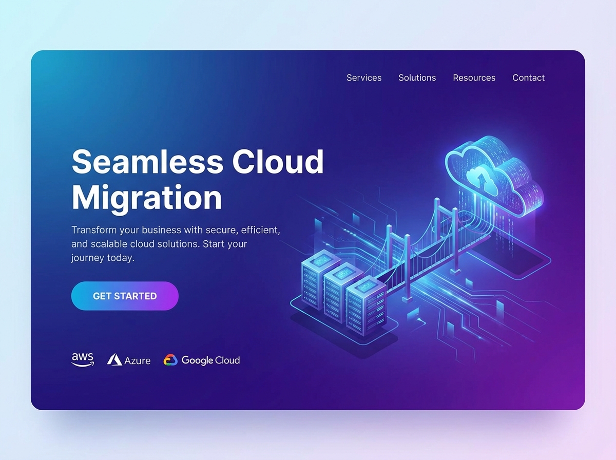 Seamless Cloud Migration for Your Business website preview