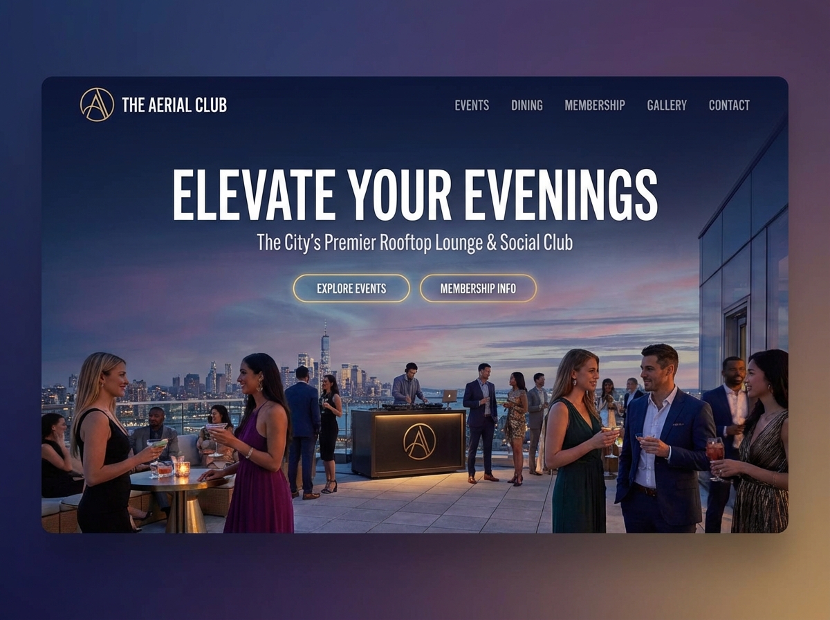 Build a Dazzling Website for Your Nightclub or Club website preview
