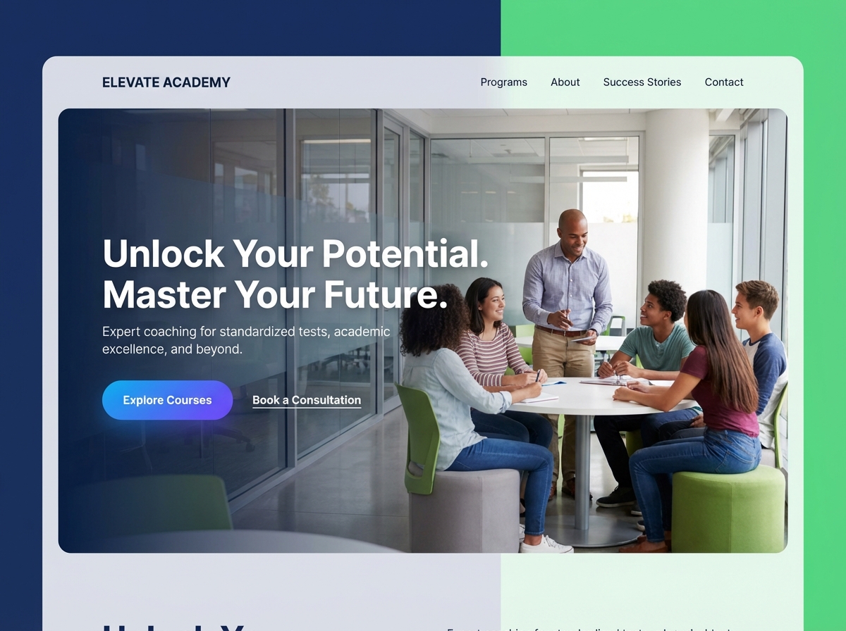 Build a High-Performing Coaching Class Website website preview