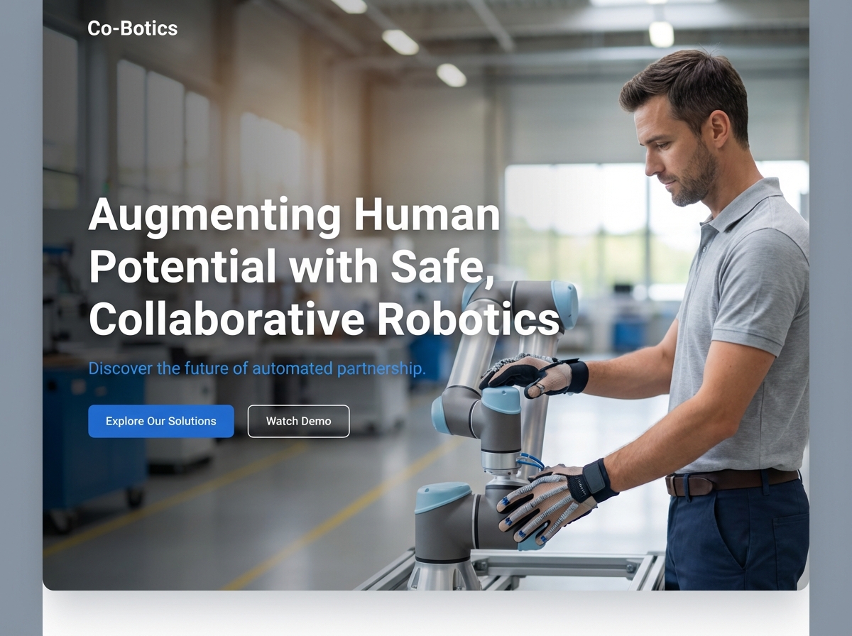 Build Your Digital Hub for Collaborative Robotics website preview