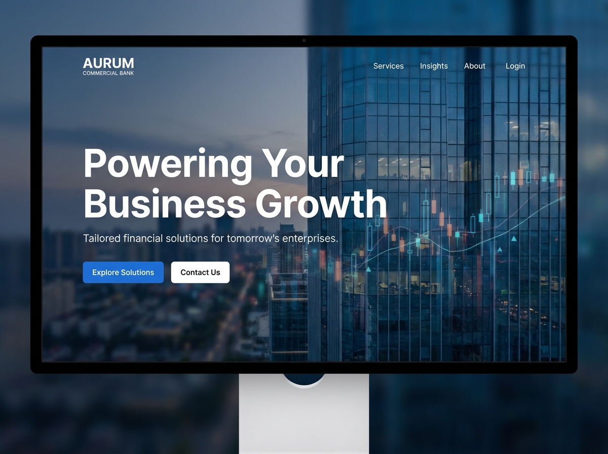 Launch Your High-Performance, Secure Commercial Banking Website website preview