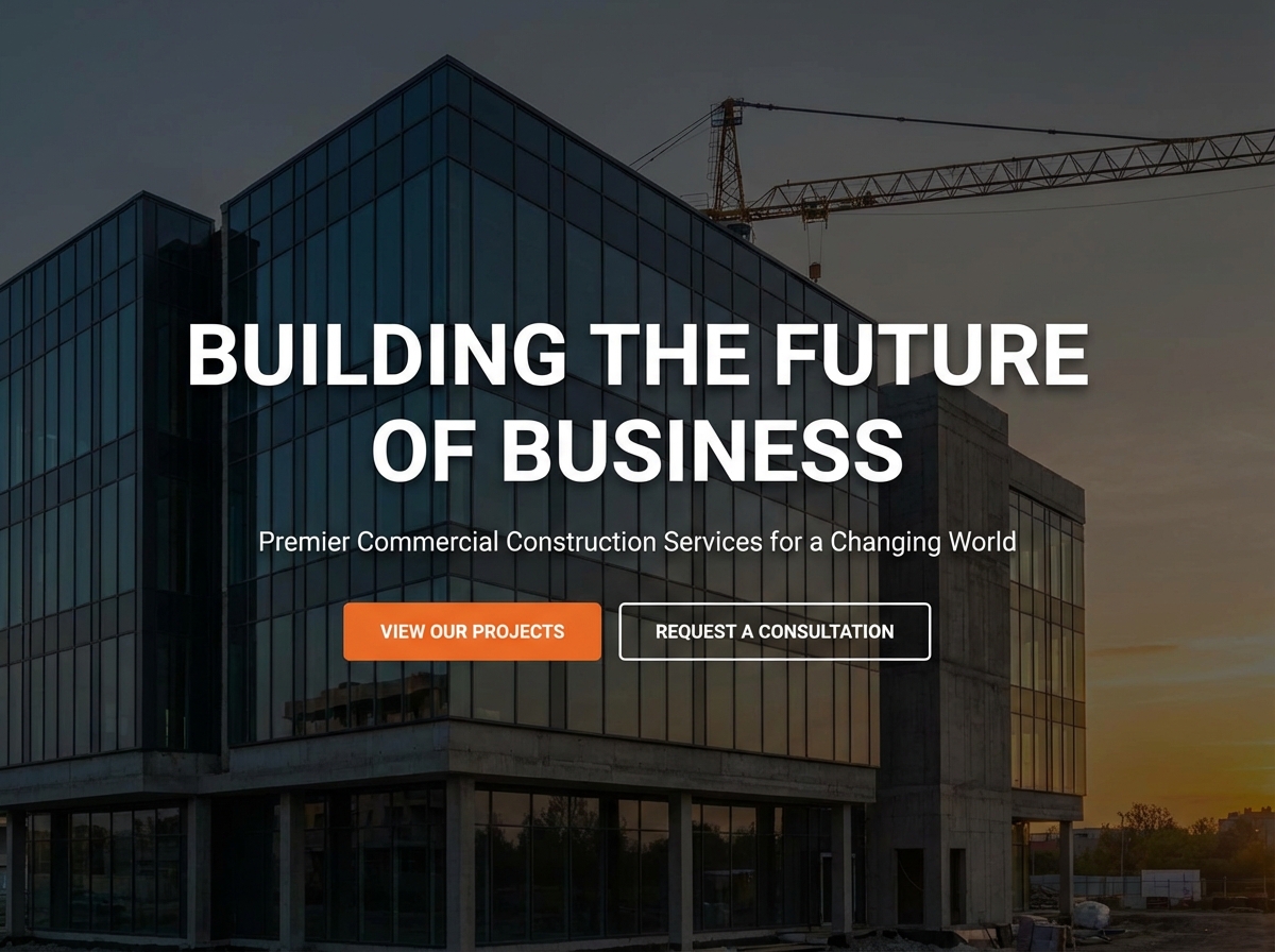 Build Your Digital Foundation with a Commercial Construction Website Builder website preview