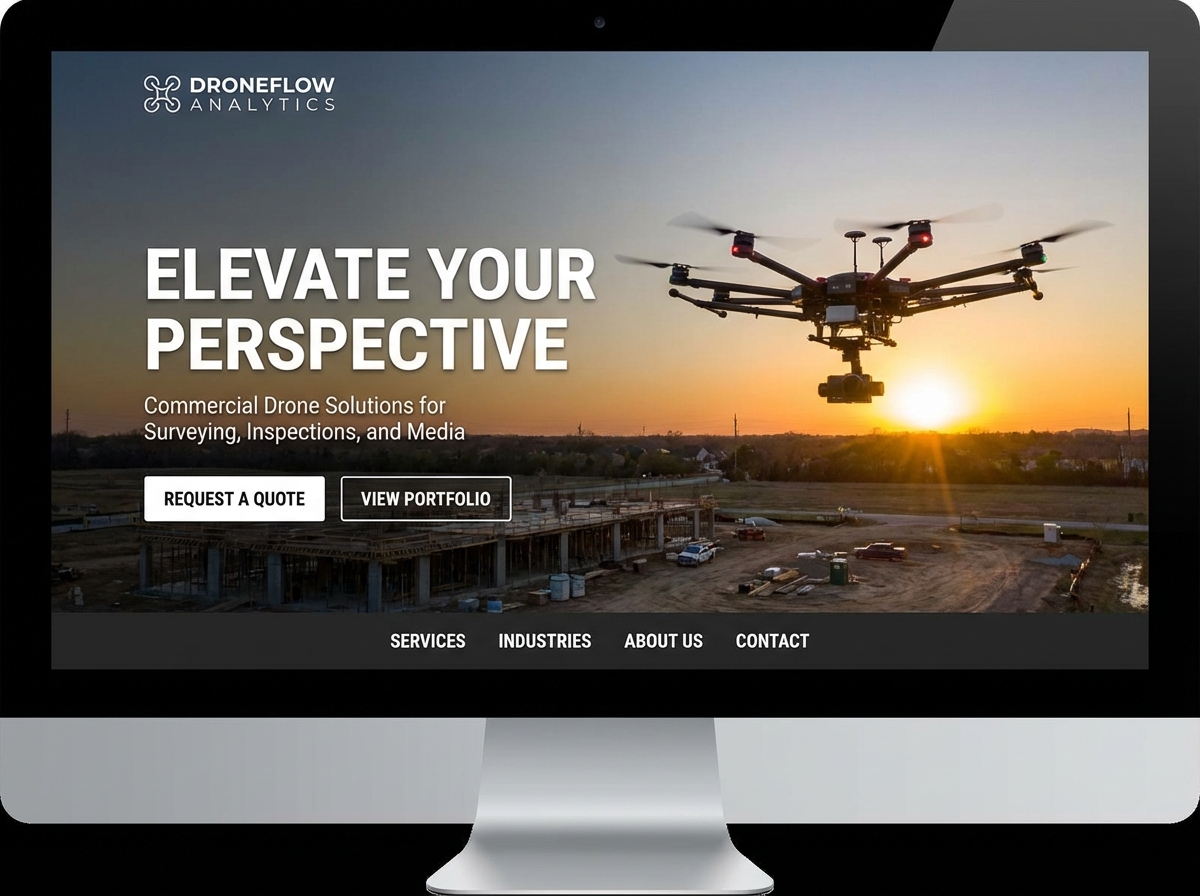 Build a High-Impact Website for Your Commercial Drone Services website preview