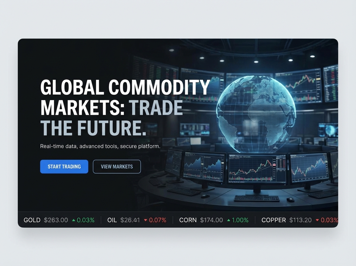 Build a High-Performance Commodity Trading Website website preview