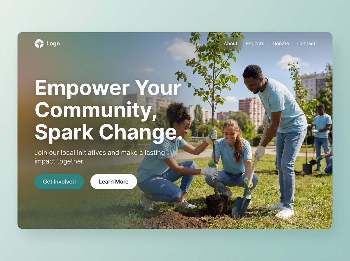 Amplify Your Voice and Drive Community Impact website preview
