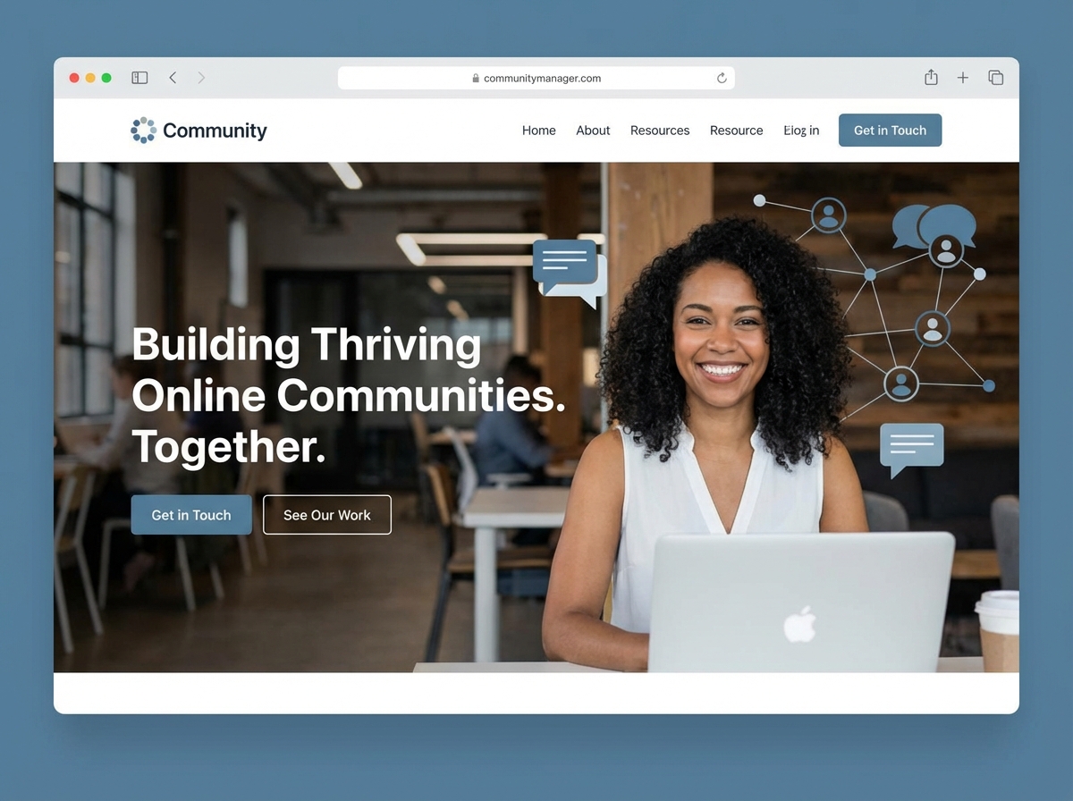 Build Your Authority with a Professional Community Manager Website website preview