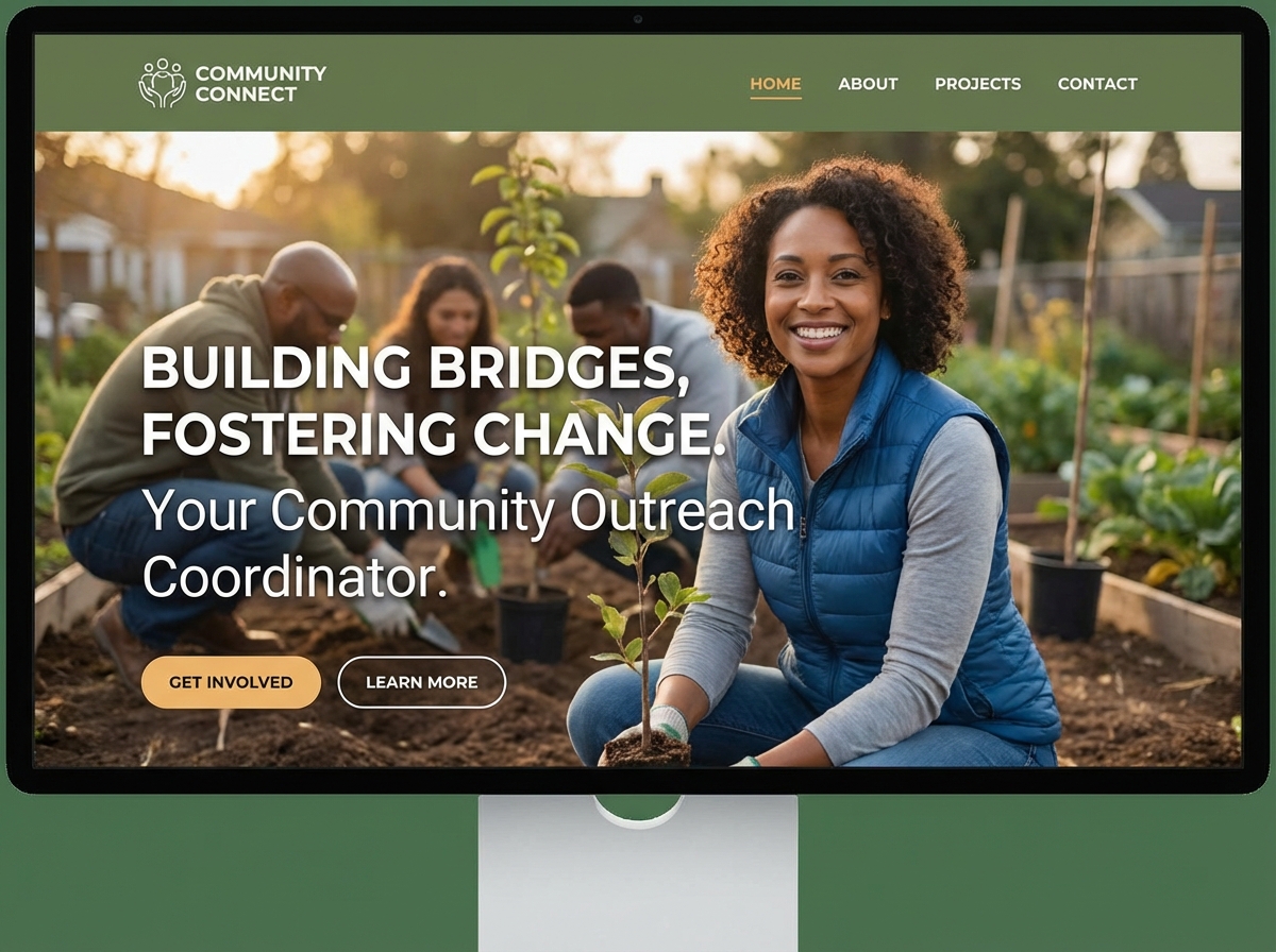 Build Your Powerful Community Outreach Coordinator Website website preview